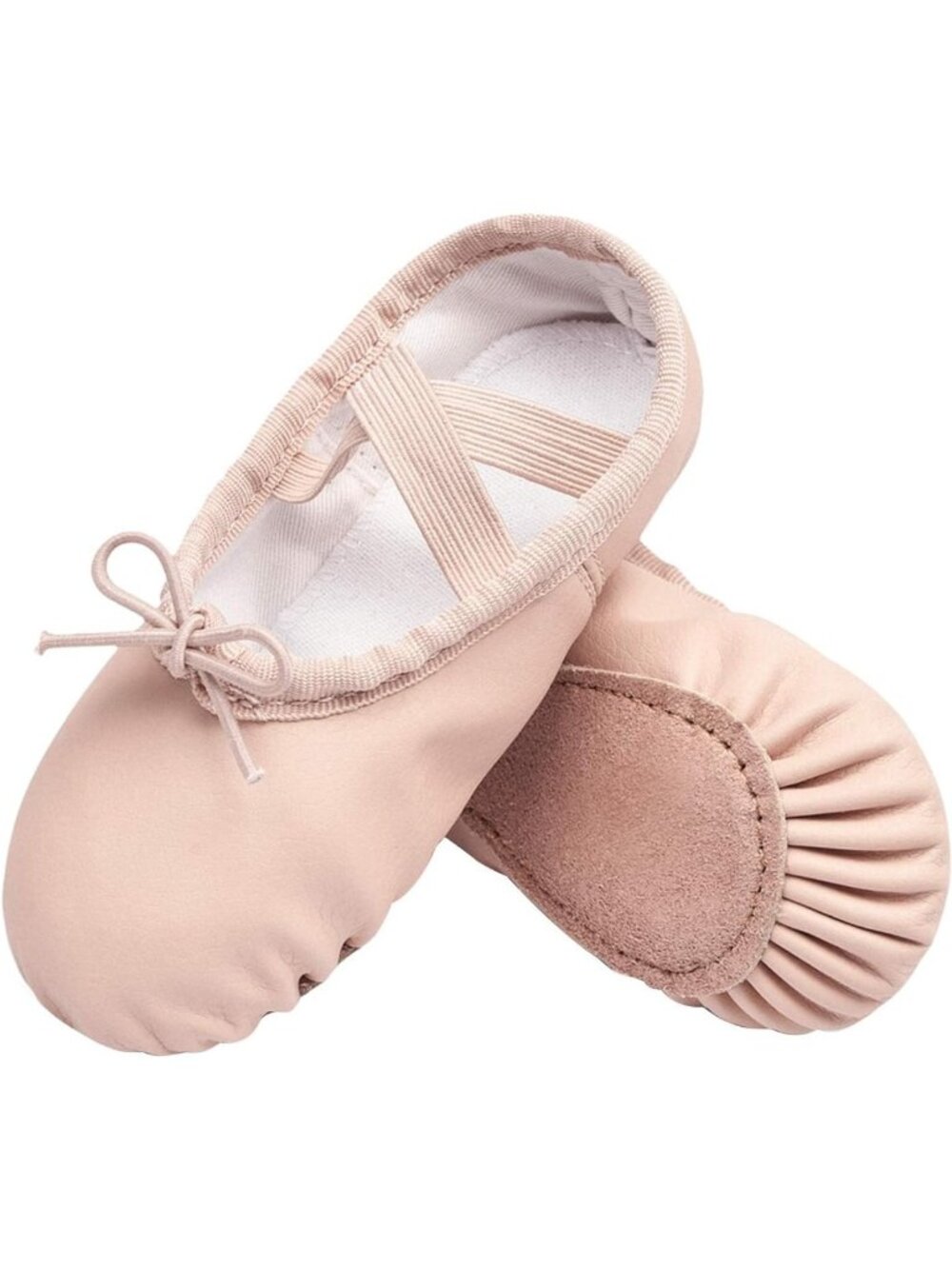 Soft Leather Split Sole Ballet Shoes for Girls - Toddler Dance Practice Footwear